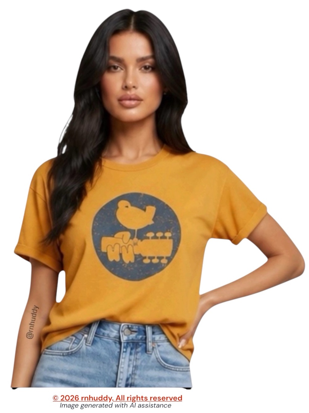 We The Free XS oversized Woodstock Clarity t-shirt